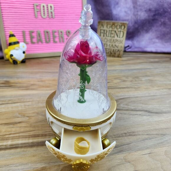 🧚‍♂️Disney Beauty & the Beast Enchanted Rose Jewelry Box - Picture 1 of 13